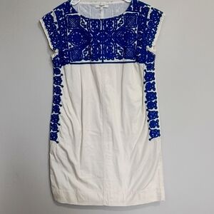 Madewell Blue and White Mini Dress